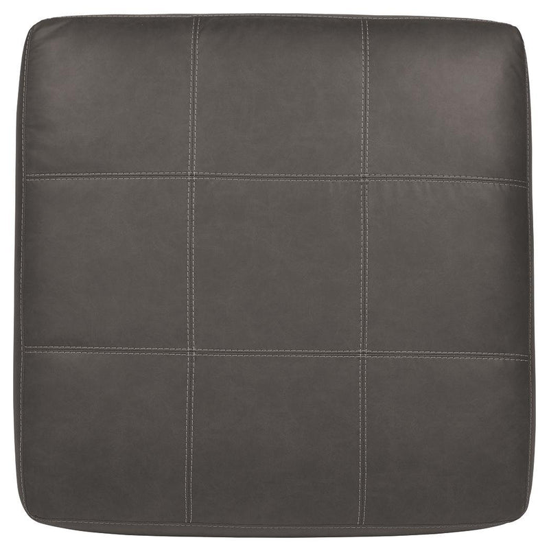 Aberton - Gray - Oversized Accent Ottoman