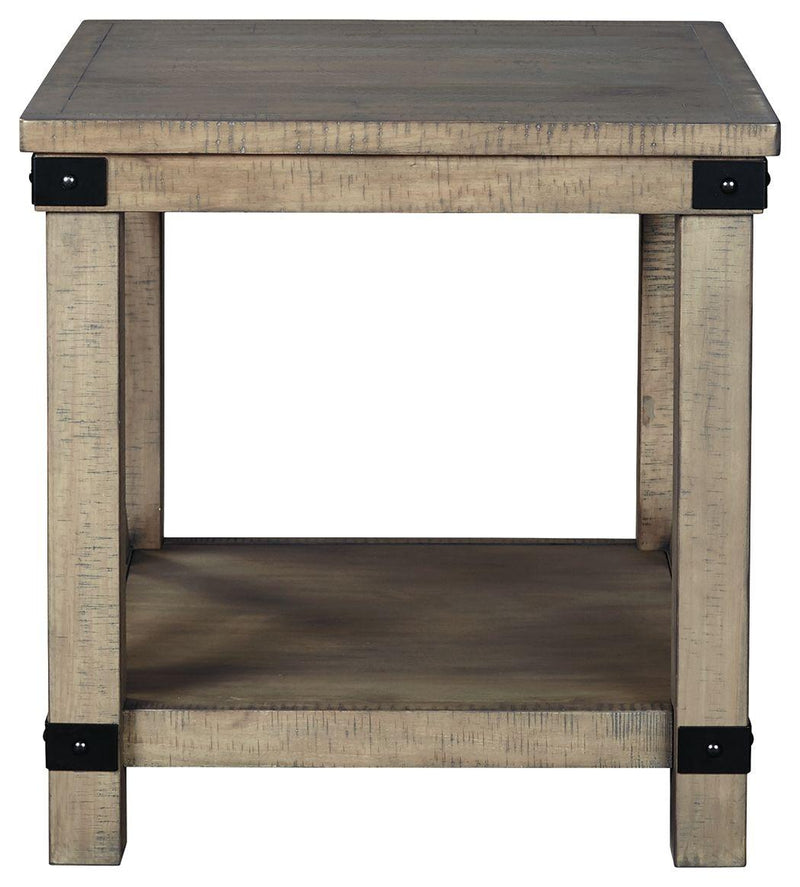 Aldwin - Rectangular End Table - Crossbuck Styling