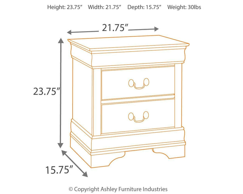 Alisdair - Two Drawer Night Stand