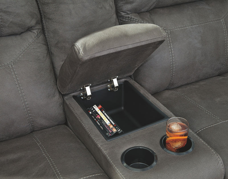 Austere - Dbl Rec Loveseat W/console