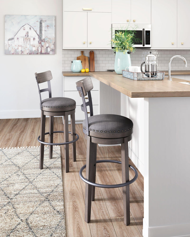 Caitbrook - Tall Uph Swivel Barstool(1/cn)