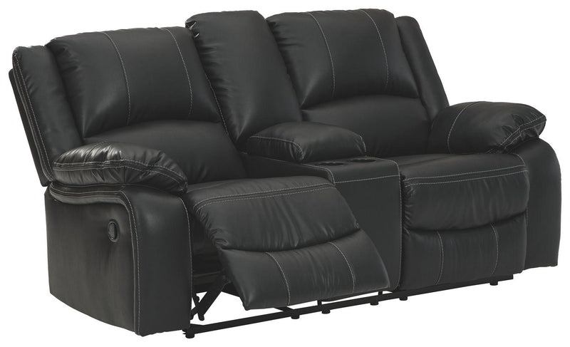 Calderwell - Dbl Rec Loveseat W/console