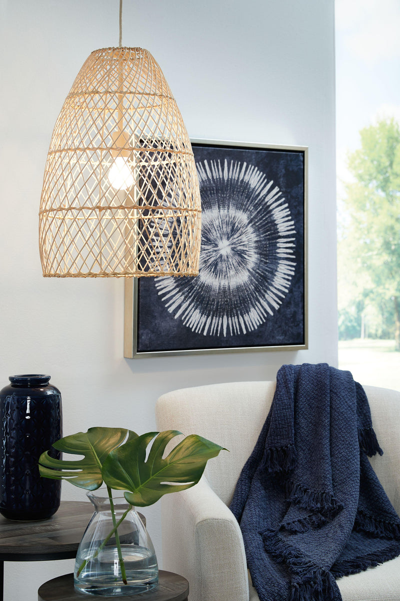 Calett - Rattan Pendant Light (1/cn)