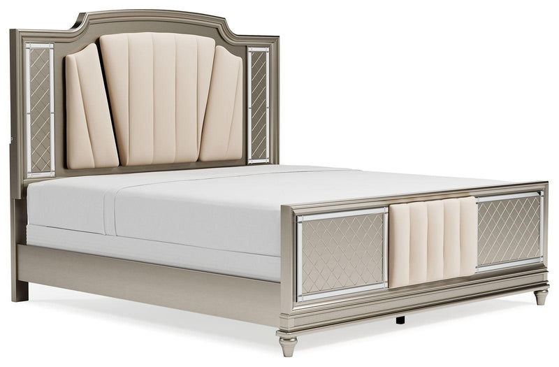 Chevanna - Upholstered Panel Bed