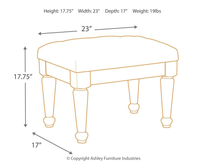 Coralayne - Upholstered Stool (1/cn)