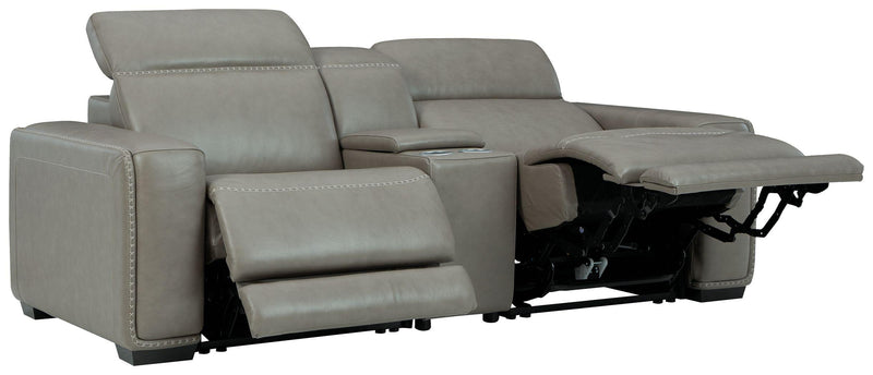 Correze - Left Arm Facing Power Recliner Sectional