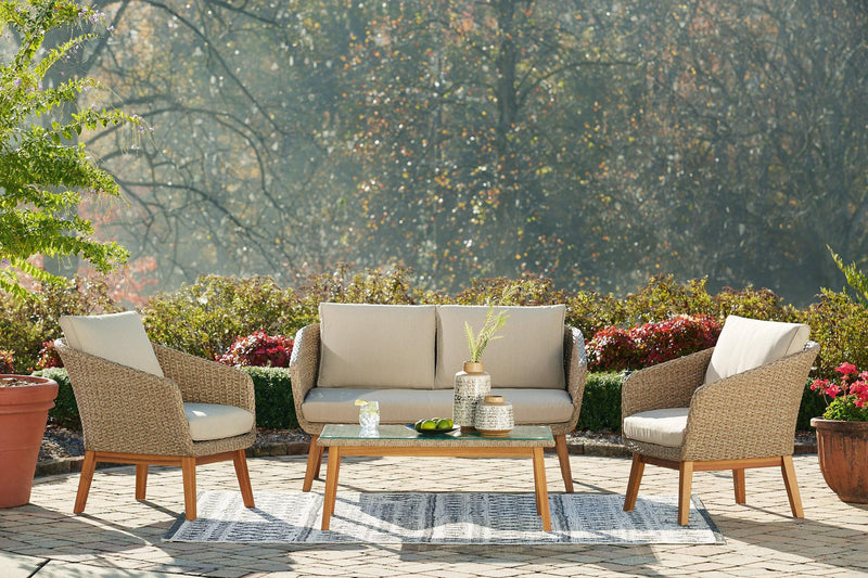 Crystal Cave 4-Piece Outdoor Conversation Set