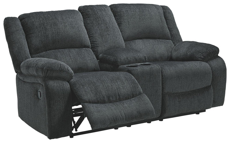 Draycoll - Dbl Rec Loveseat W/console