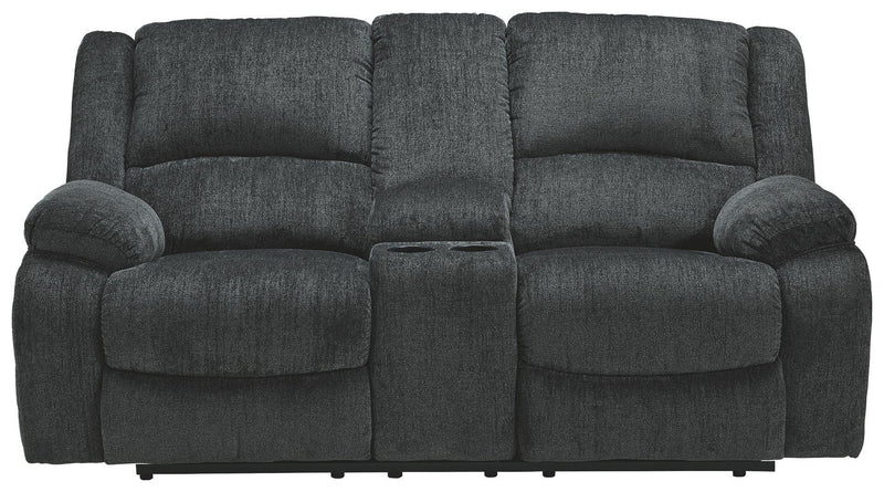 Draycoll - Dbl Rec Loveseat W/console