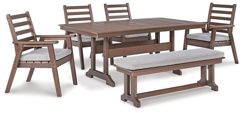 Emmeline 6-Piece Outdoor Dining Set