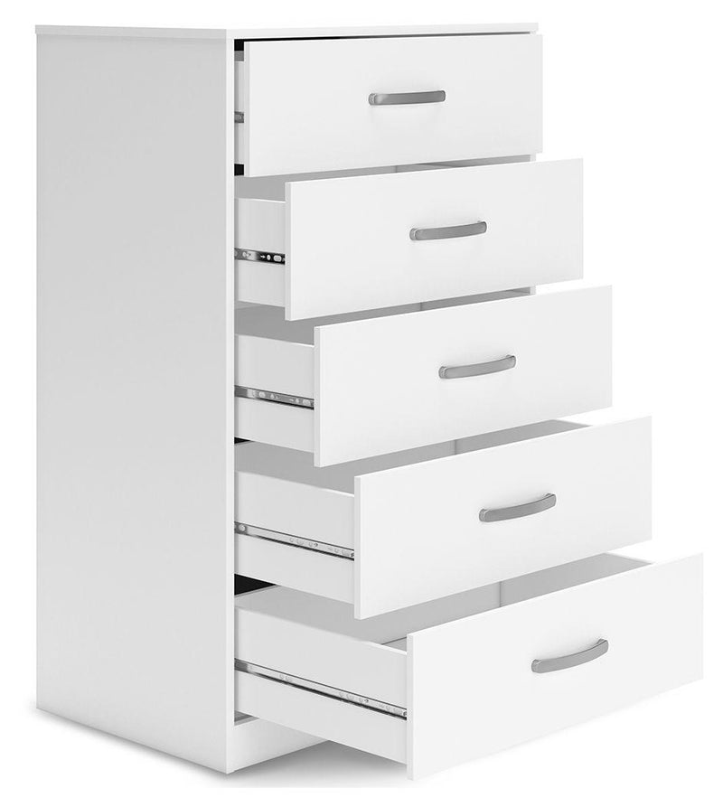 Flannia - Five Drawer Chest - 46" Height