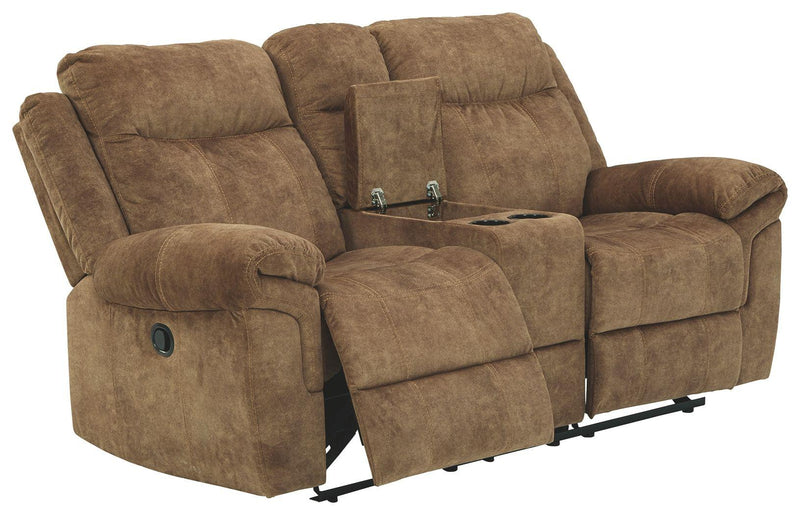 Huddle-up - Glider Rec Loveseat W/console