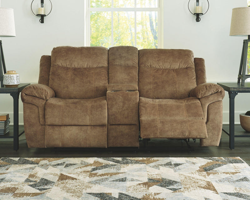 Huddle-up - Glider Rec Loveseat W/console