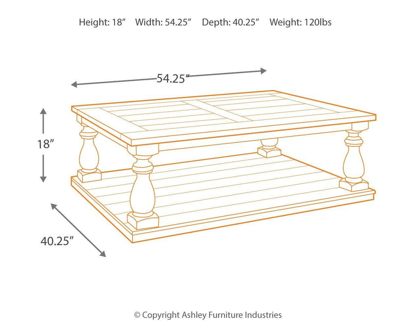 Mallacar - Rectangular Cocktail Table