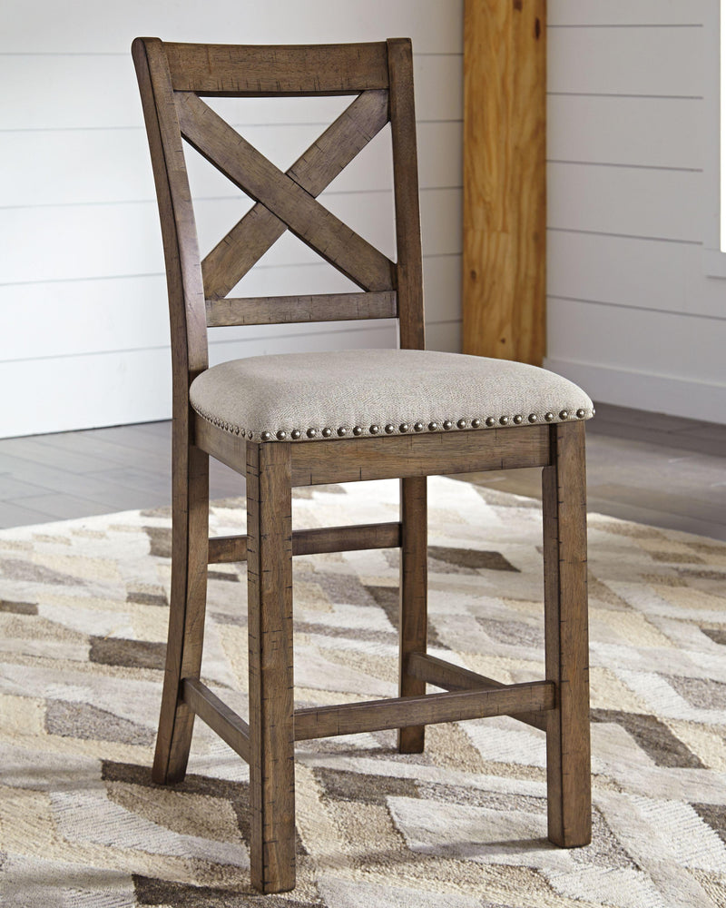 Moriville - Upholstered Barstool (2/cn)