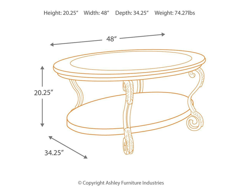 Nestor - Oval Cocktail Table