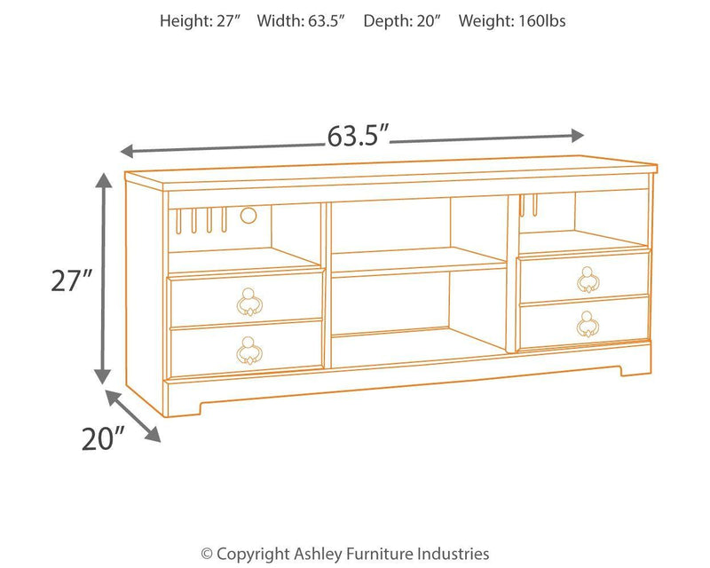 Willowton - Lg Tv Stand W/fireplace Option