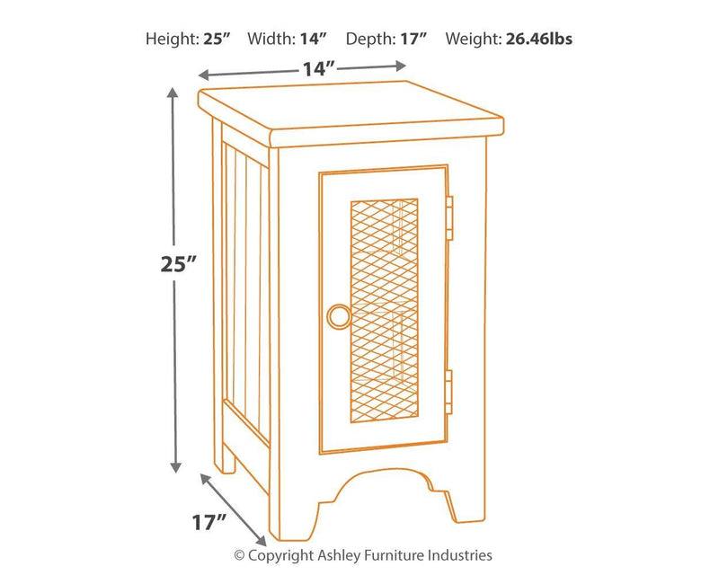 Wystfield - Chair Side End Table