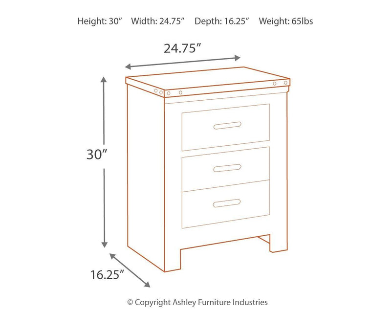 Trinell - Two Drawer Night Stand