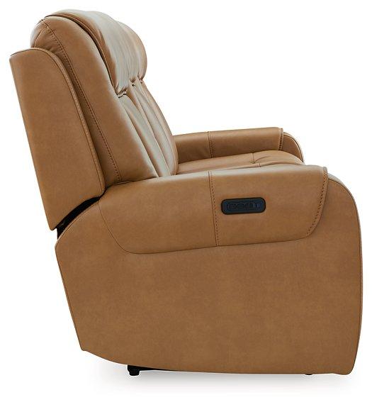 Card Player Cappuccino Power Reclining Sofa