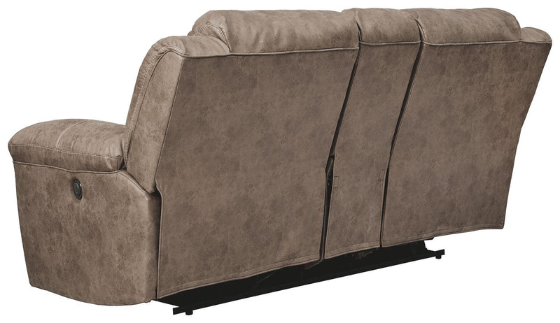 Stoneland - Dbl Rec Pwr Loveseat W/console