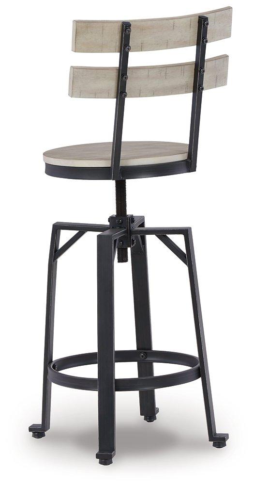 Karisslyn Whitewash/Black Counter Height Bar Stool