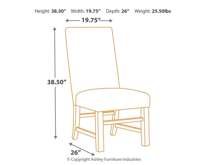 Sommerford - Dining Uph Side Chair (2/cn)