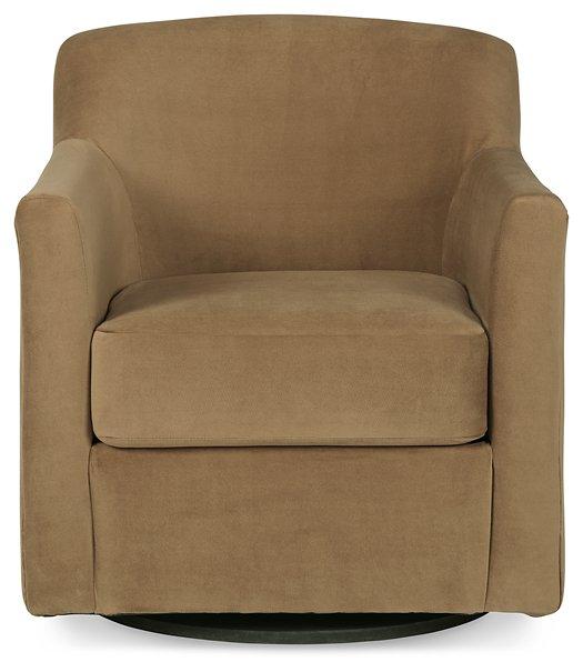 Bradney Honey Swivel Accent Chair