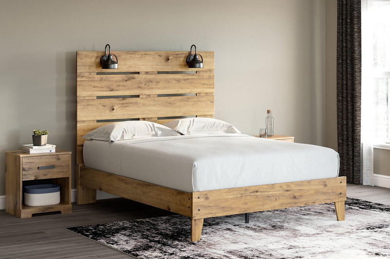 Larstin Panel Platform Bed