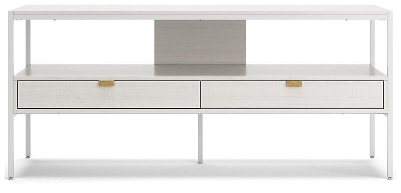 Deznee White 60" TV Stand