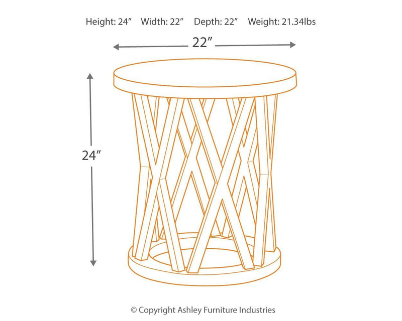 Sharzane - Round End Table