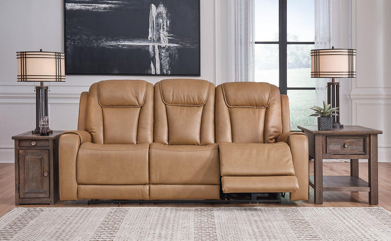 Card Player Cappuccino Power Reclining Sofa