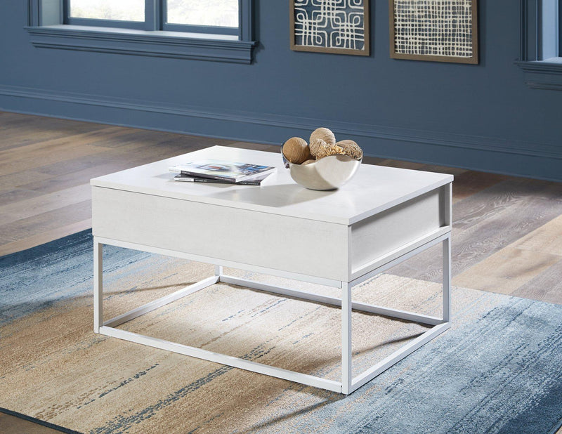 Deznee White Lift Top Coffee Table