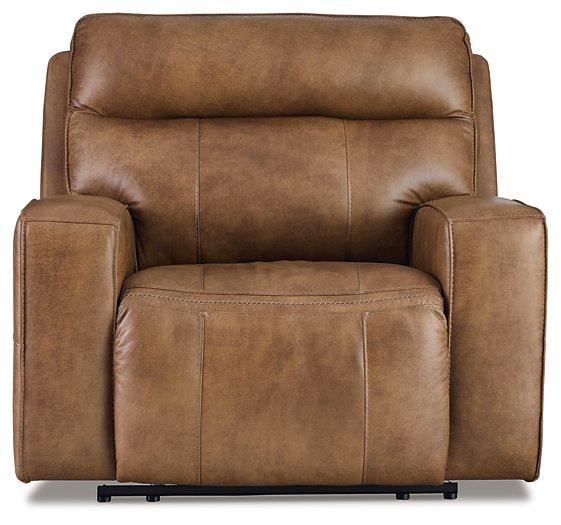 Game Plan Caramel Oversized Power Recliner