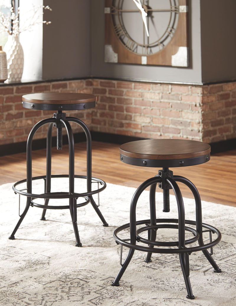 Valebeck - Tall Swivel Barstool (2/cn)