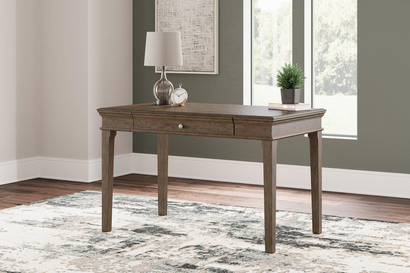 Janismore Weathered Gray Home Office Small Leg Desk