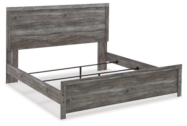 Bronyan Dark Gray King Panel Bed