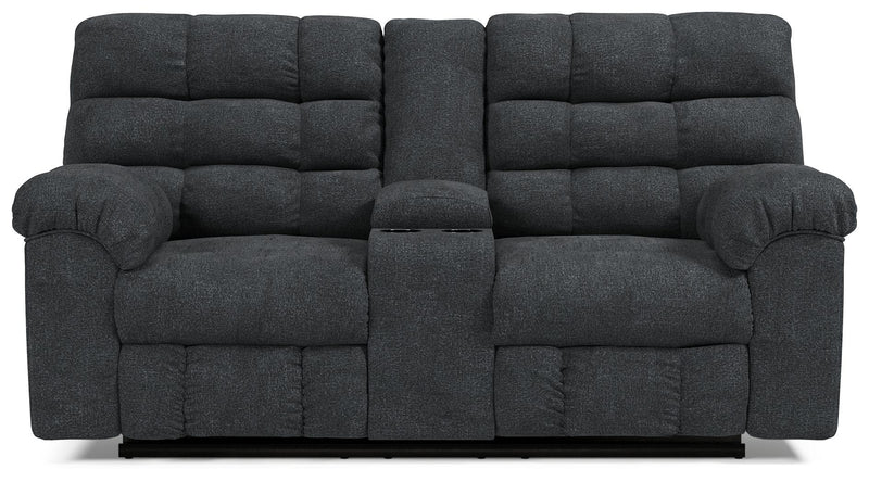 Wilhurst - Double Rec Loveseat W/console