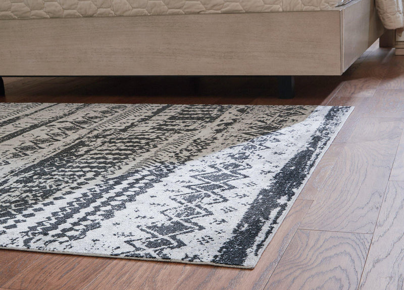 Devman Black/Cream/Gray 5'2" x 6'10" Rug