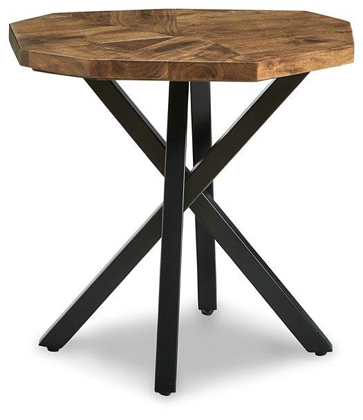 Haileeton Brown/Black End Table