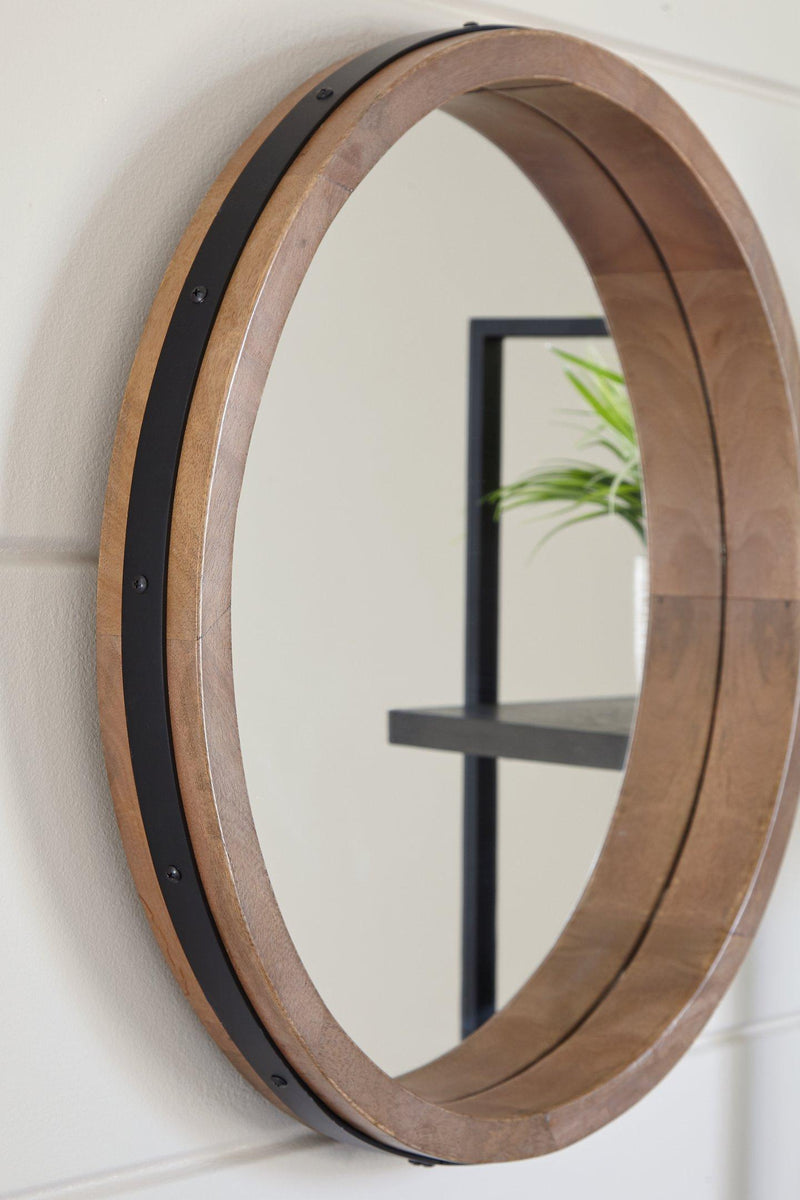 Jamesburg Brown/Black Accent Mirror