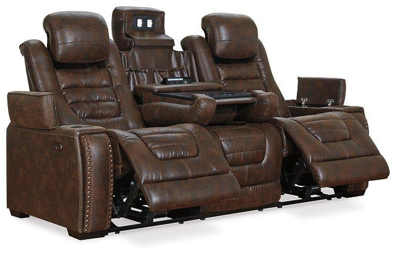 Game Zone Bark Power Reclining Sofa and Loveseat