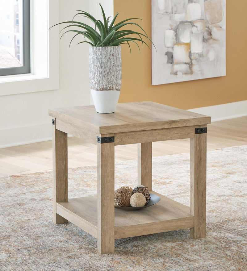 Calaboro Light Brown End Table