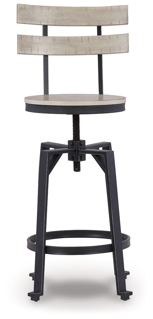 Karisslyn Whitewash/Black Counter Height Bar Stool