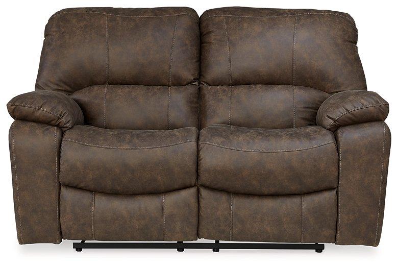 Kilmartin Chocolate Reclining Loveseat