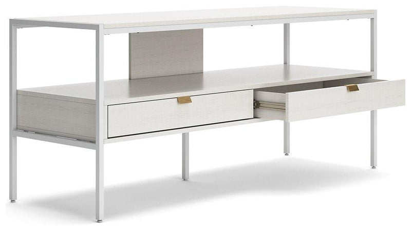 Deznee White 60" TV Stand