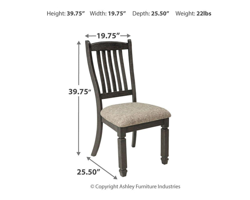 Tyler Creek - Dining Uph Side Chair (2/cn)