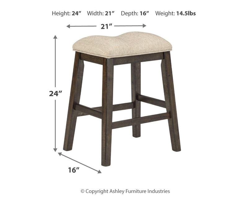 Rokane - Upholstered Stool (2/cn)