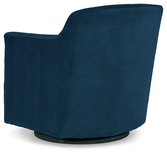 Bradney Ink Swivel Accent Chair