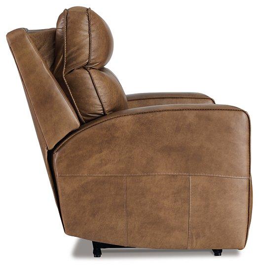 Game Plan Caramel Oversized Power Recliner